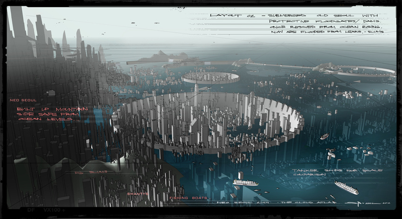 Illustration for article titled An Exclusive Look at the Stunning Concept Art Behind Cloud Atlas' Future Seoul